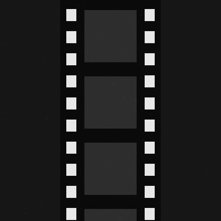 A film still pinned like a polaroid.